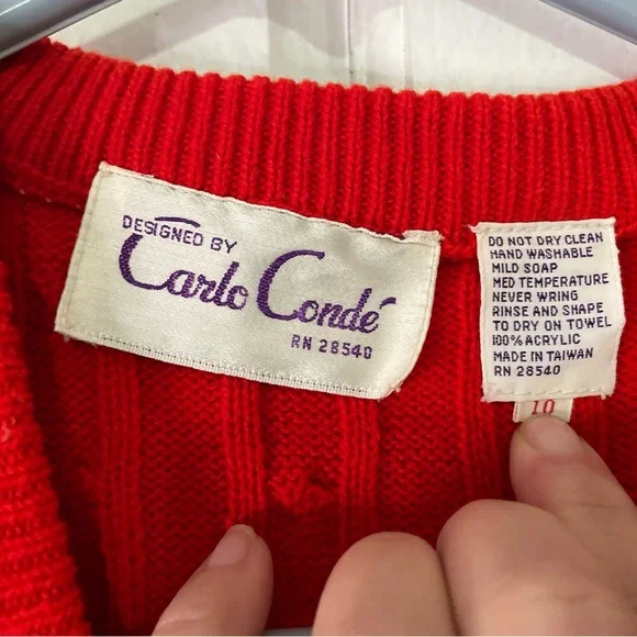 Vintage 70s chunky sweater vest - Picture 3 of 4